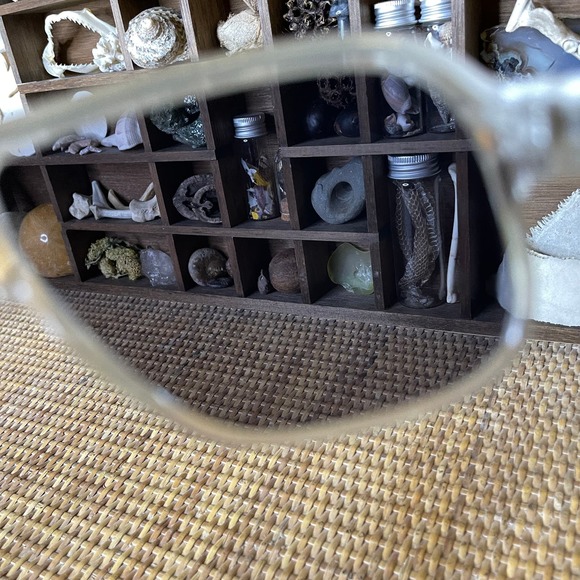 Vintage 90s Clear White Sunglasses Plastic Frame Smoky Lenses Deadstock - Picture 6 of 15